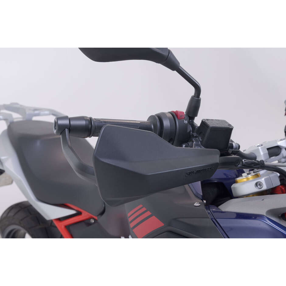 Kit de protège-mains sport noir SW-Motech HDG.00.220.22100/B pour BMW G 310 GS (2016-2017) ; Honda XL750 Transalp (2022-) ; Ducati DesertX/Rally ; CFMoto 800MT-X